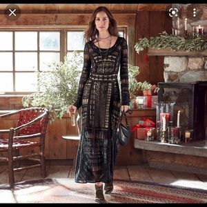 Sundance black lace dress